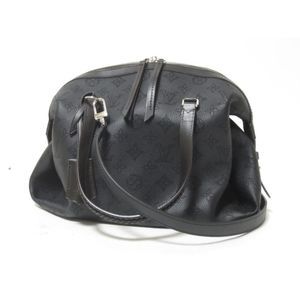 Louis Vuitton Mahina Asteria Punching Leather Shoulder Bag Black